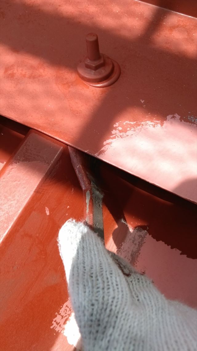 大垣市内の屋根塗装作業